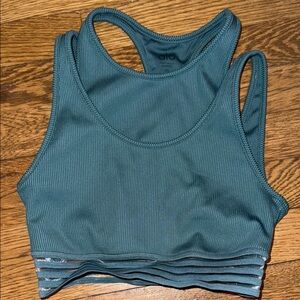 Alo Yoga Teal Sports Bra